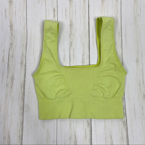 Free People Other - Free People Movement Green Square Neck Good Karma Sports Bra